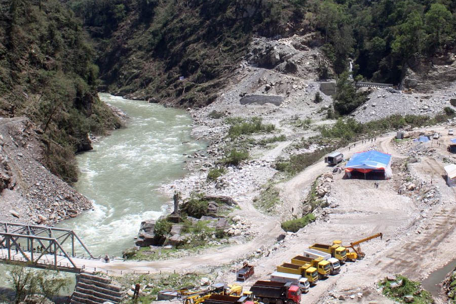 compensation distribution process 900 MW Arun III Hydropower Project to access road has officially begun