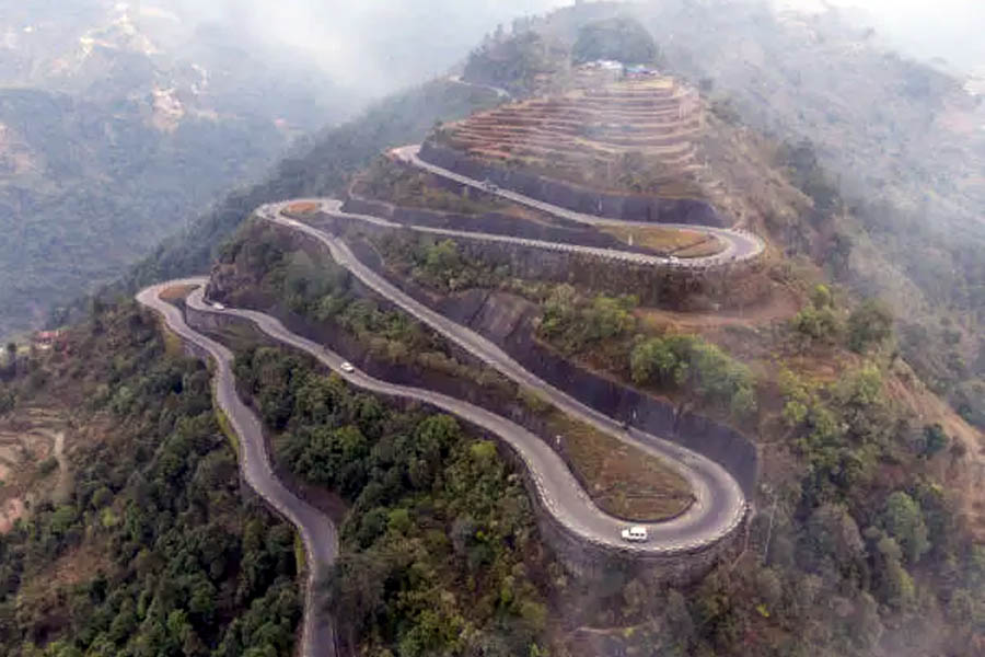 reconstruction of sections of the BP Highway damaged by landslides