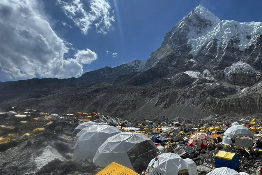 Climbers busy at Everest base camp, road to third camp opened; More than 400 climbers to climb Everest