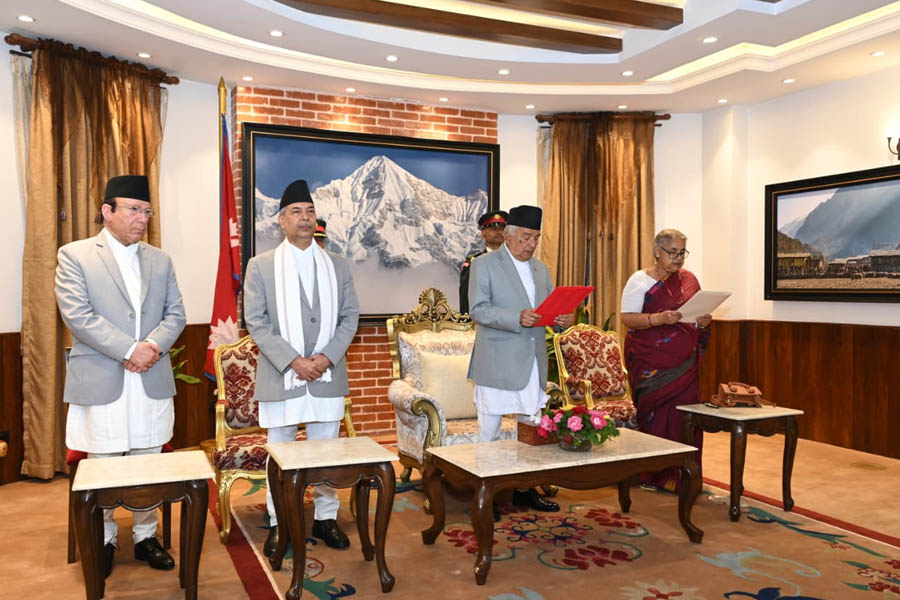 Indian PM Modi congratulating Nepal’s interim Prime Minister Sushila Karki on government formation.