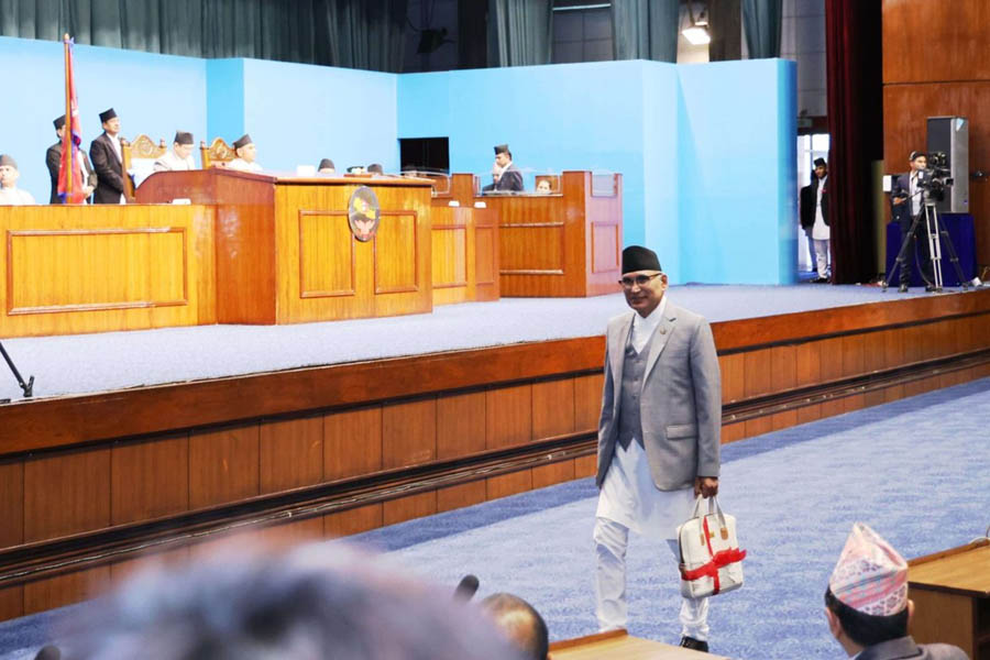 Nepal Finance Minister Bishnu Prasad Poudel has presented new budget