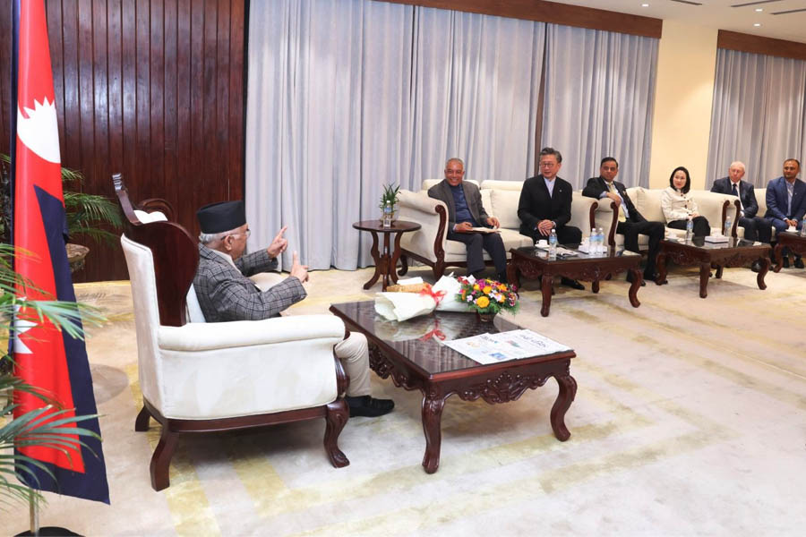 Singapore's Sarvana Jurong Group discusses investment expansion in Nepal with PM