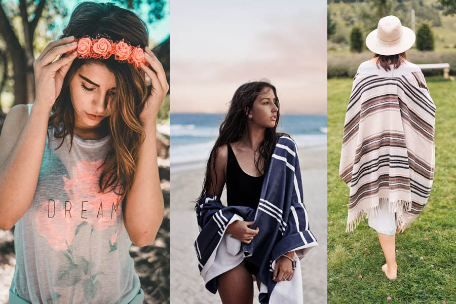 Bohemian and Hippie clothing