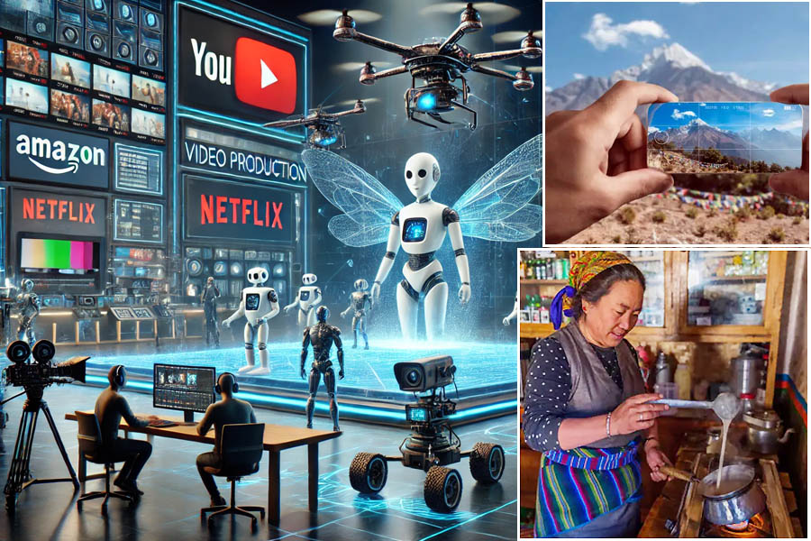 AI Sora transforming video production, highlighting advancements in AI-driven filmmaking and its impact on global streaming platforms like YouTube, Netflix, and Amazon, reshaping the future of content creation and distribution