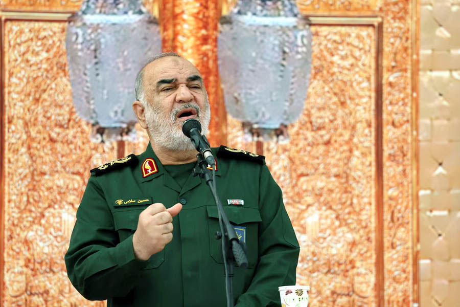 Iran’s Revolutionary Guard commander Hossein Salami who has been killed in the Israeli strike
