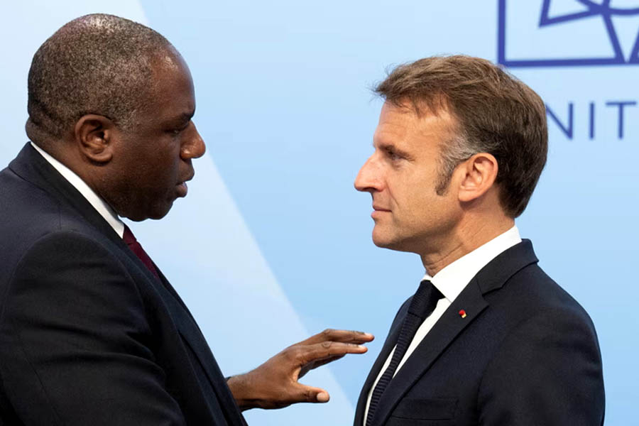 David Lammy and Emmanuel Macron in 2024. UK and French recognition of Palestine would make a powerful statement.