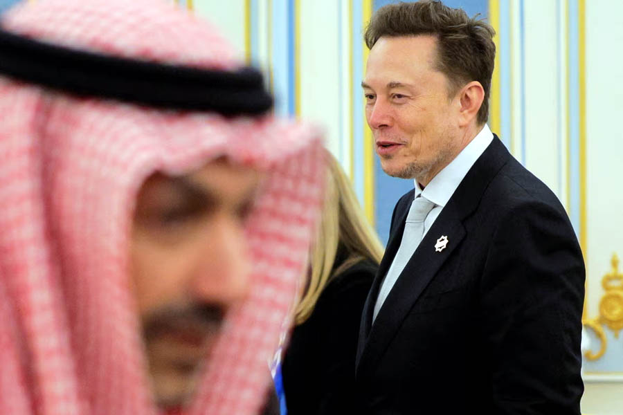 Elon Musk is in Riyadh with President Donald Trump.