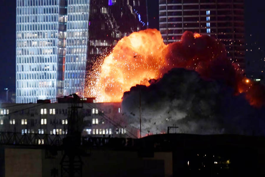 Israel says Iran has fired up to 100 missiles in retaliation for surprise assault