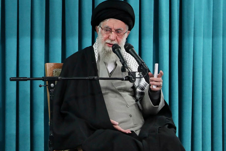 Image of Iran’s Supreme Leader Ayatollah Ali Khamenei representing the reported killing confirmed by state media during the US-Israel military offensive on Iran.