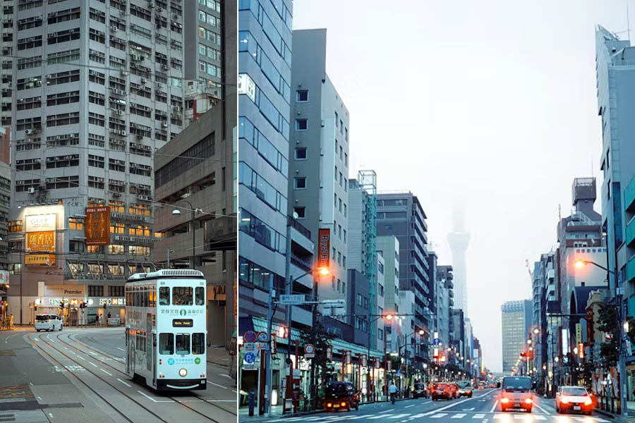 Japan Business Streets in picture. The trade agreement comes after long-fought negotiations, with Tokyo's top trade negotiator visiting Washington DC at least seven times since April.
