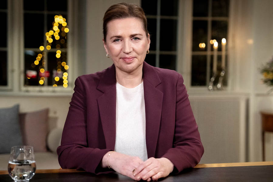 Danish Prime Minister Mette Frederiksen speaking about Greenland, warning that an attack on the Arctic territory would mean the end of Nato.