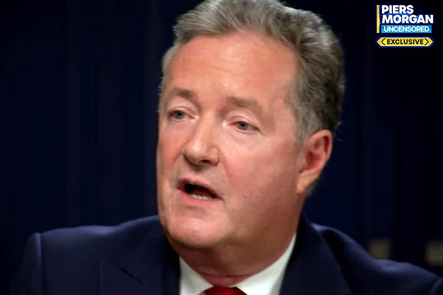 Piers Morgan on his YouTube channel