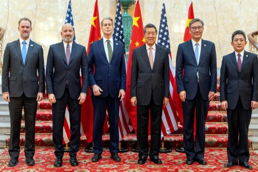 US-China trade talks: ‘framework’ deal amid dispute over rare earths; After two days of negotiations in London, officials say previous agreement struck in Geneva will be implemented, pending approval of Donald Trump and Xi Jinping