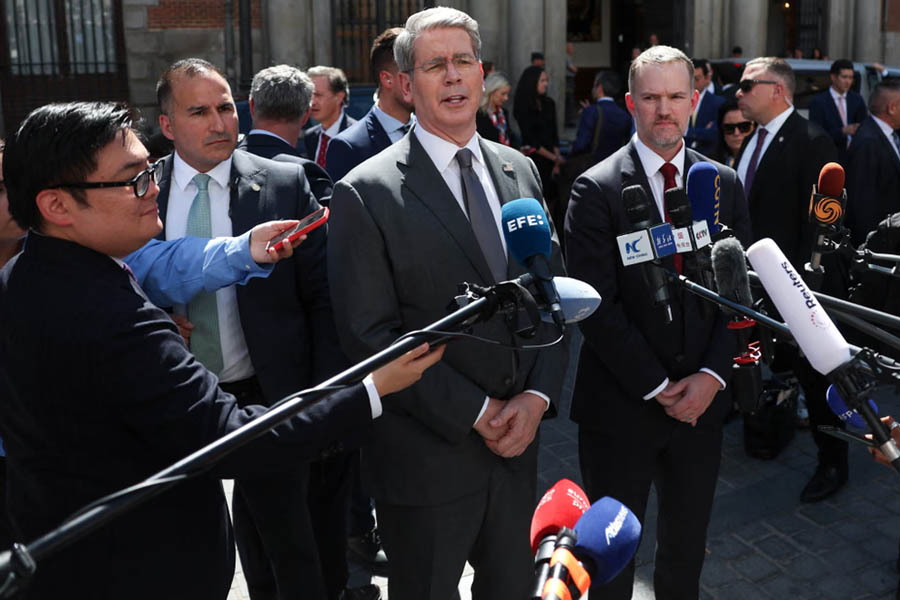 Scott Bessent and He Lifeng in Madrid after US-China talks on TikTok ownership agreement.