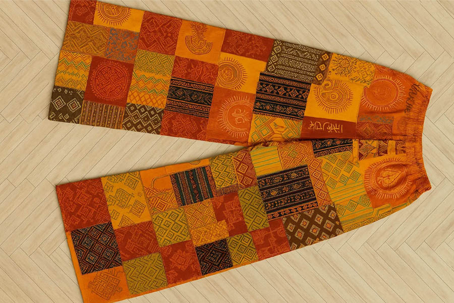 Nepali clothing fabrics handmade trousers and pants are popular in US and Canada