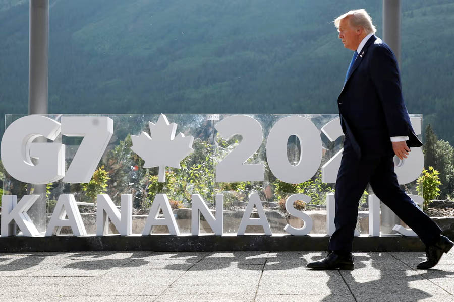 Trump leaves G7 early citing situation in Middle East