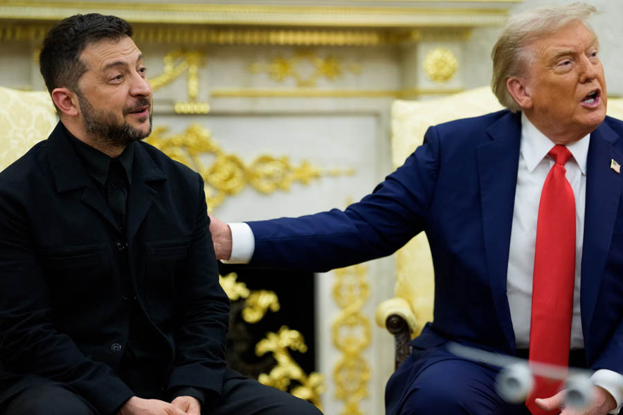 US President Donald Trump meets with Ukrainian President Volodymyr Zelenskyy in the Oval Office on Monday to discuss security guarantees and the path to potential peace talks with Russia.