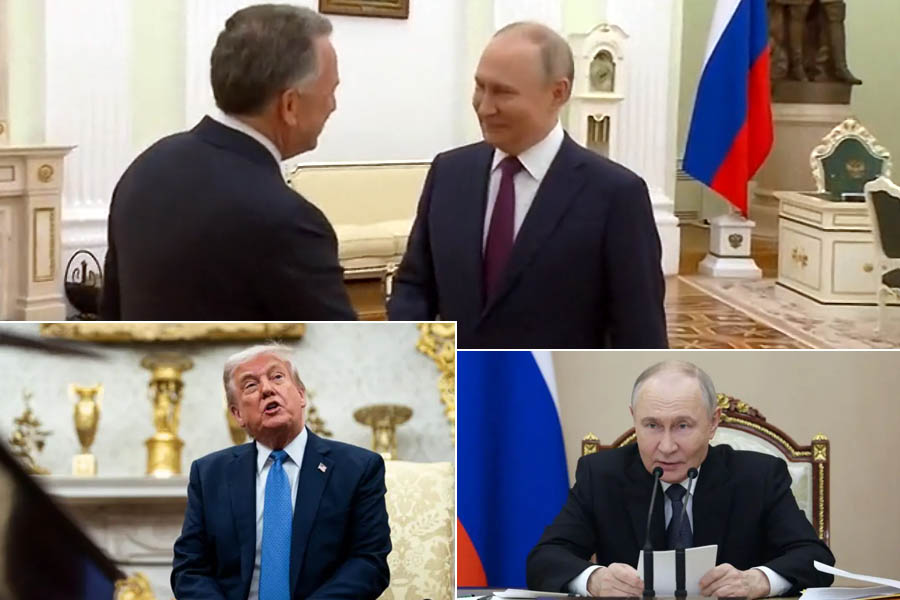 Donald Trump's envoy Steve Witkoff sits down for his fourth meeting with Vladimir Putin