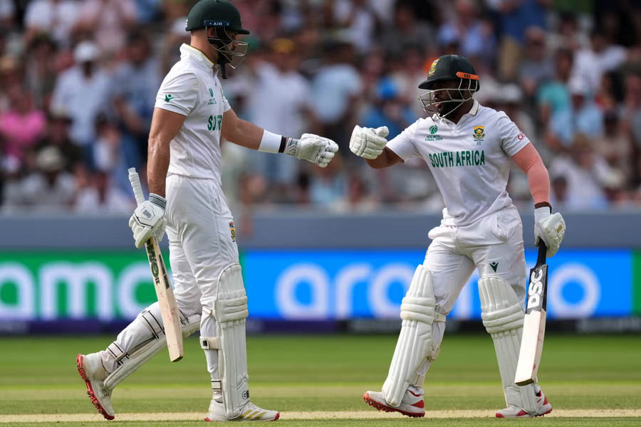 Aiden Markram and Temba Bavuma put on an unbeaten stand of 143 on day three at Lord’s.