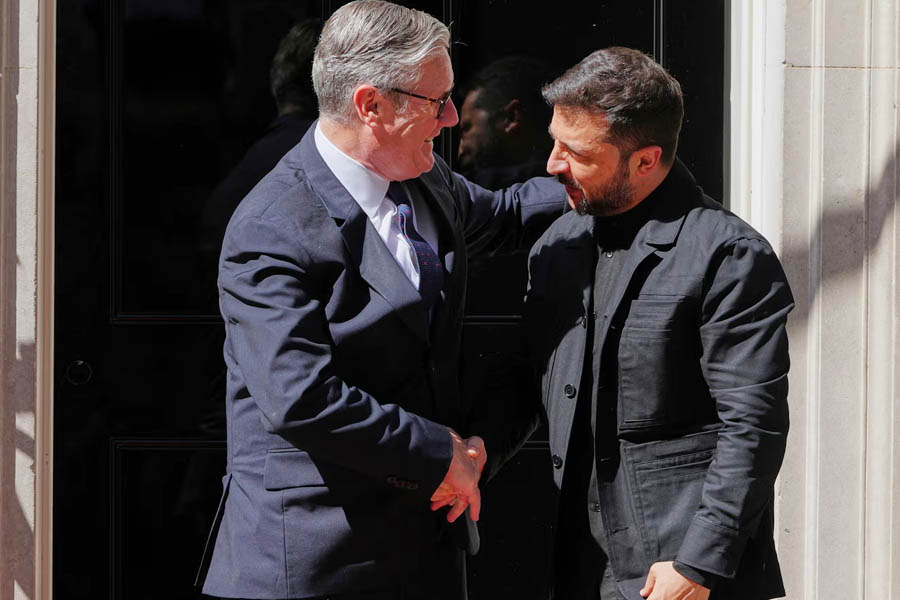 Zelenskyy and Starmer met in Downing Street, pledging deeper defence ties to stop Russian terror.